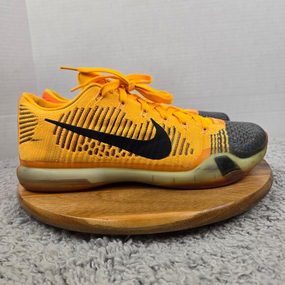 Nike Mens 11.5 Kobe 10 Elite Chester Orange Athletic Basketball Shoe 747212-818 - Picture 3 of 12